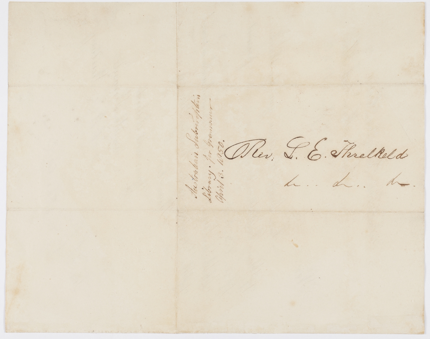 Reverend Lancelot Edward Threlkeld papers, 1822-1862 | Indigenous Languages